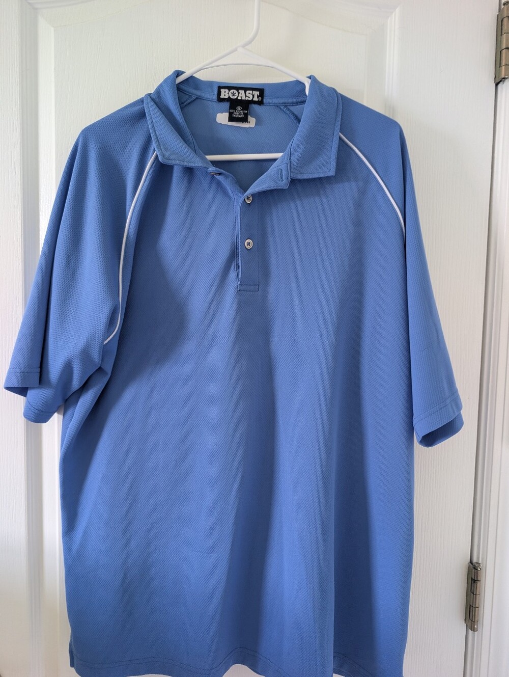 Boast  Men's  Polo Shirt  XL Blue Y2K VTG